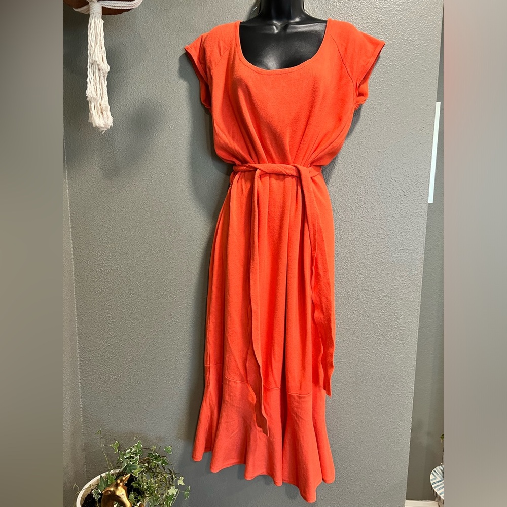 Gorgeous Knit Coral Sweater Dress